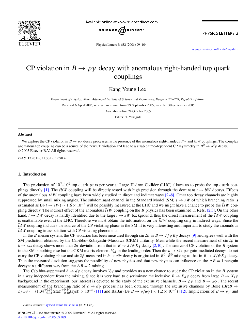CP violation in BâÏÎ³ decay with anomalous right-handed top quark couplings