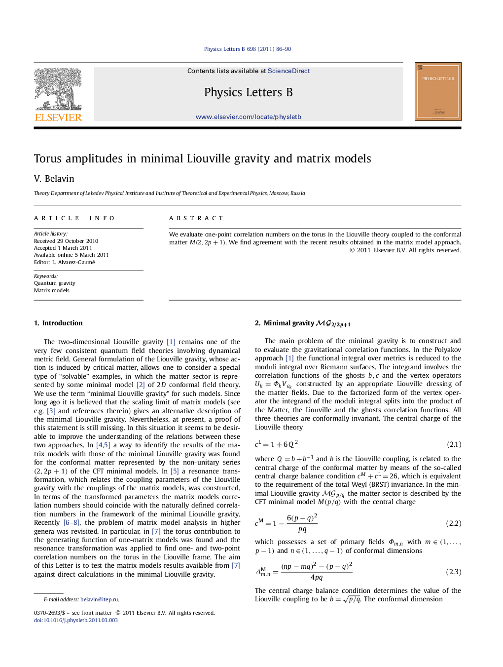 Torus amplitudes in minimal Liouville gravity and matrix models