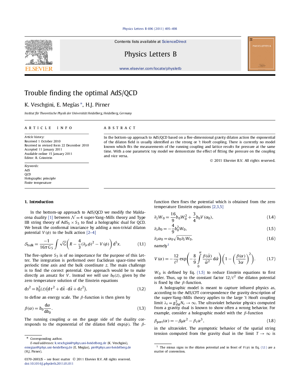 Trouble finding the optimal AdS/QCD