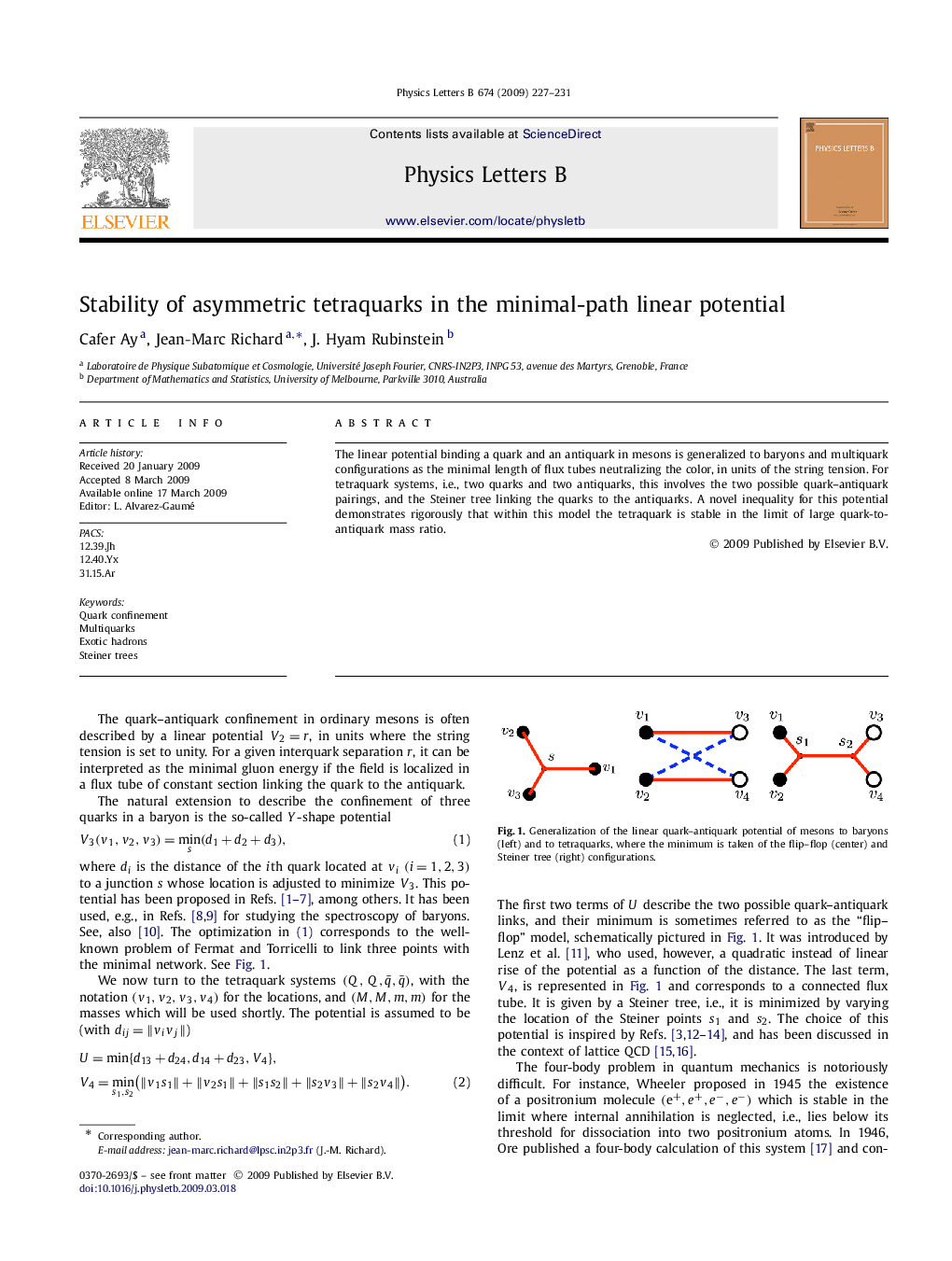 Stability of asymmetric tetraquarks in the minimal-path linear potential