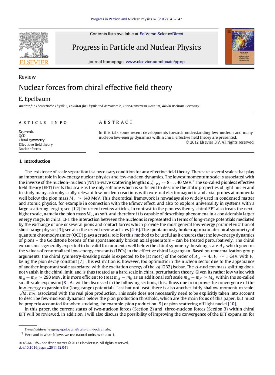 Nuclear forces from chiral effective field theory