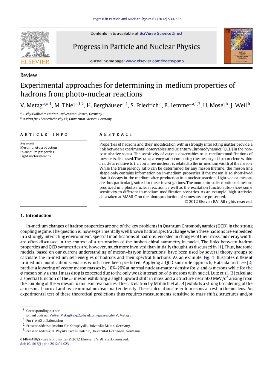 Experimental approaches for determining in-medium properties of hadrons from photo-nuclear reactions