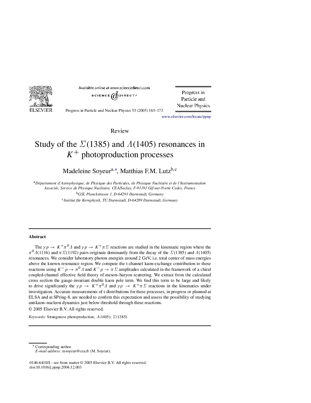 Study of the Î£(1385) and Î(1405) resonances in K+ photoproduction processes