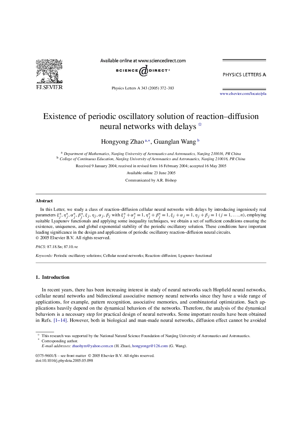 Existence of periodic oscillatory solution of reaction-diffusion neural networks with delays