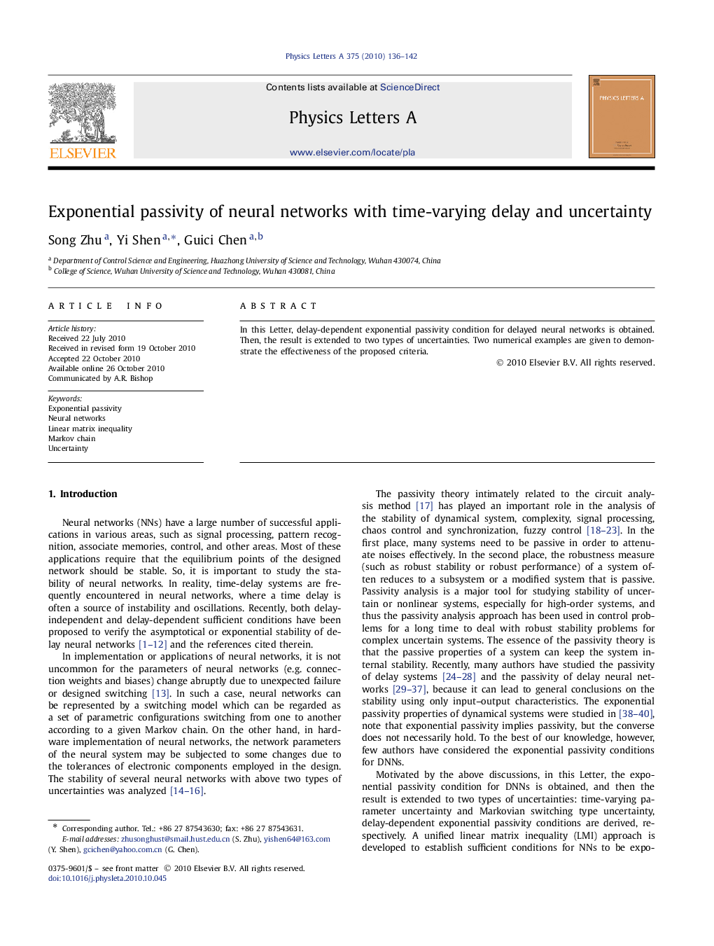 Exponential passivity of neural networks with time-varying delay and uncertainty