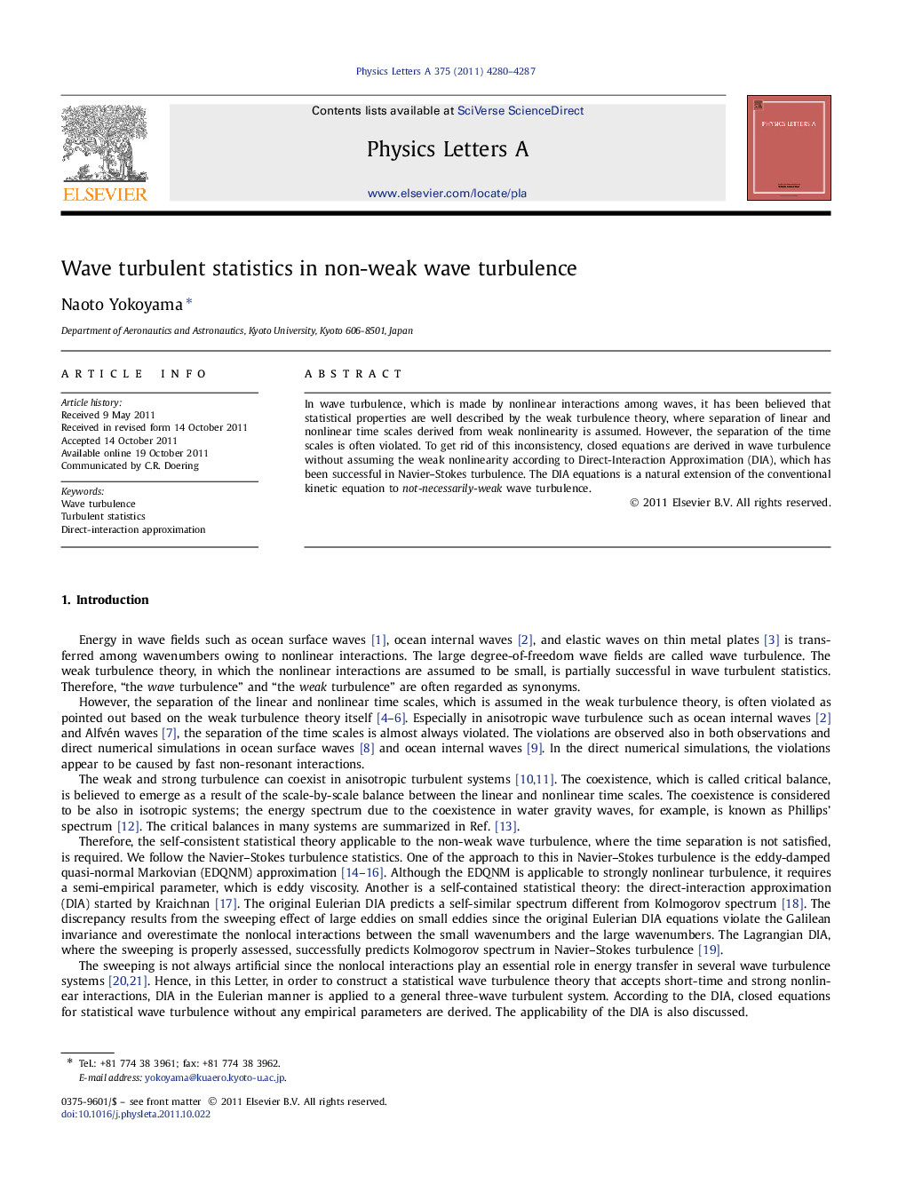 Wave turbulent statistics in non-weak wave turbulence