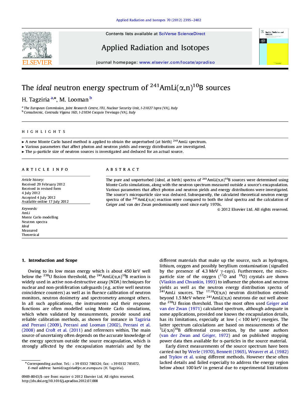 The ideal neutron energy spectrum of 241AmLi(Î±,n)10B sources