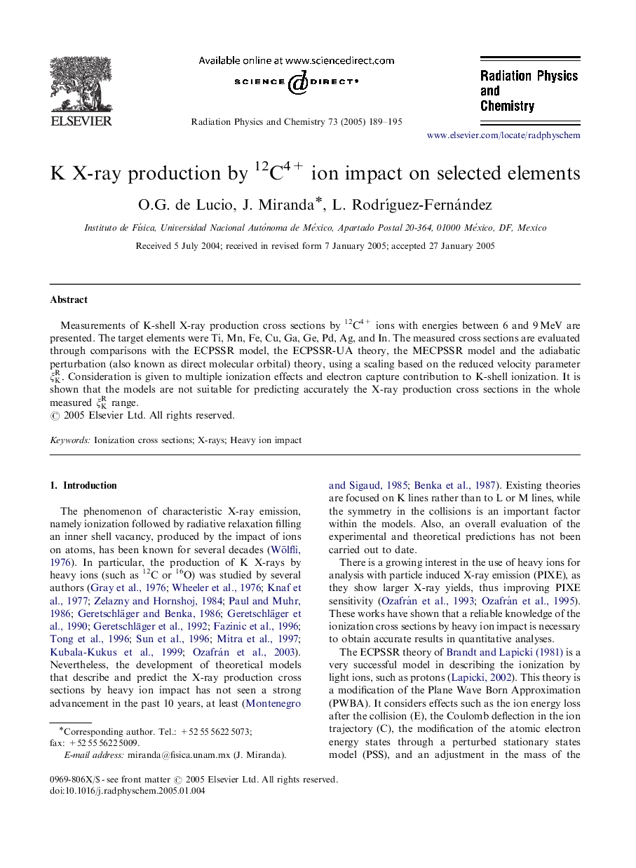 K X-ray production by 12C4+ ion impact on selected elements