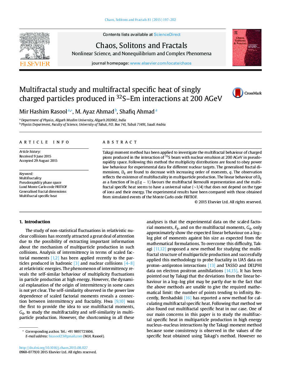 Multifractal study and multifractal specific heat of singly charged particles produced in 32S-Em interactions at 200 AGeV