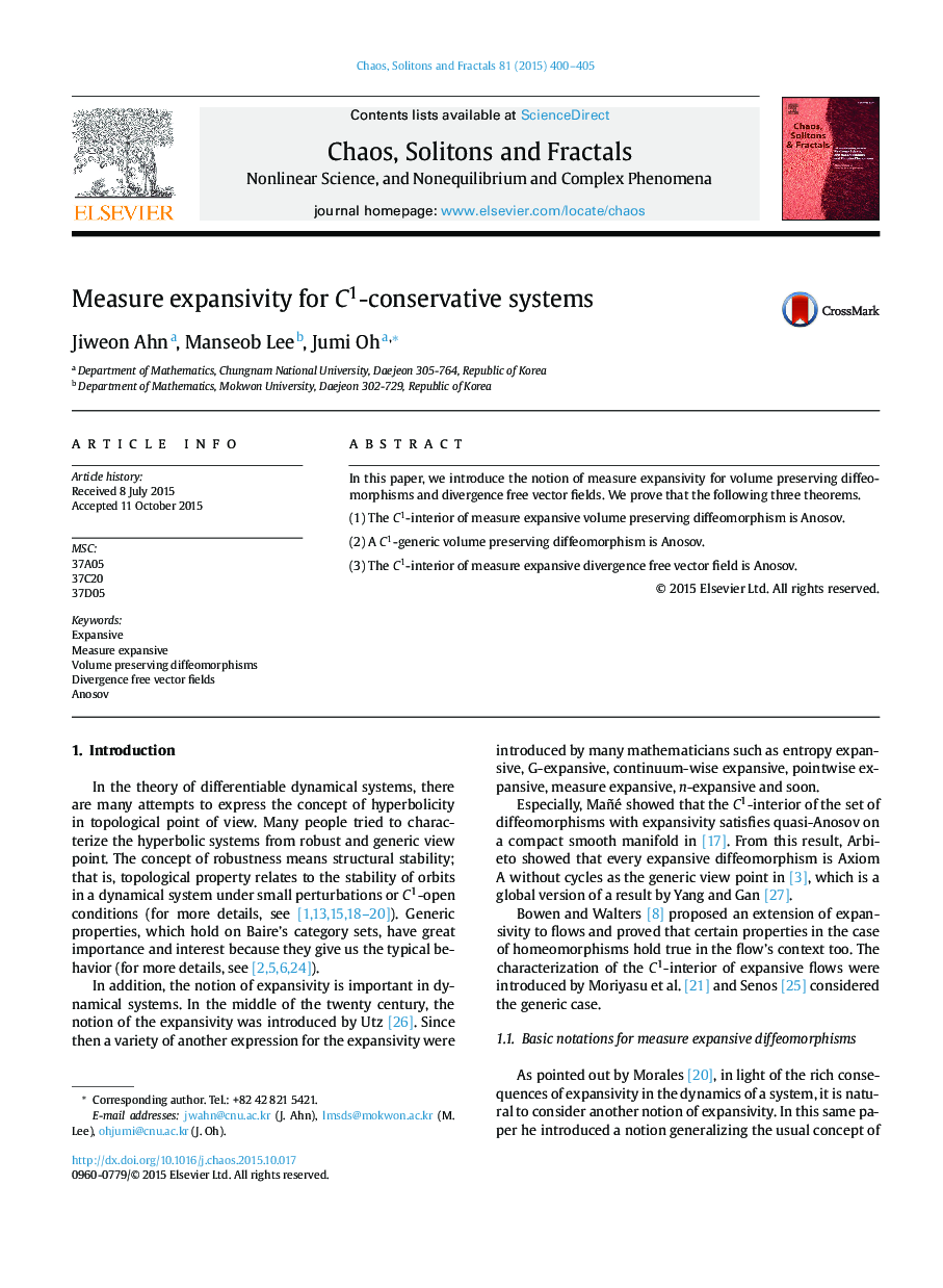 Measure expansivity for C1-conservative systems