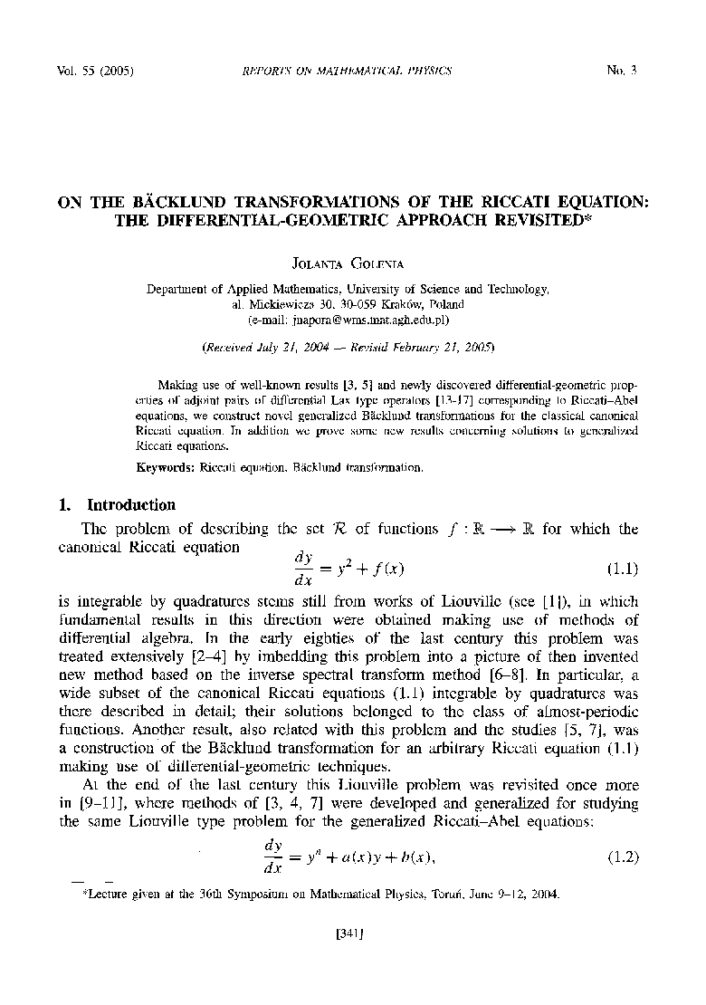 On the Bäcklund transformations of the Riccati equation: The differential-geometric approach revisited