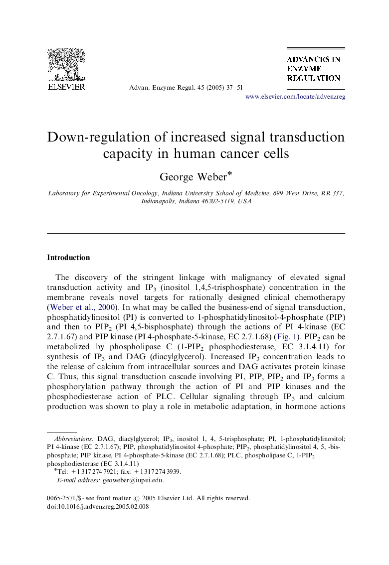 Down-regulation of increased signal transduction capacity in human cancer cells