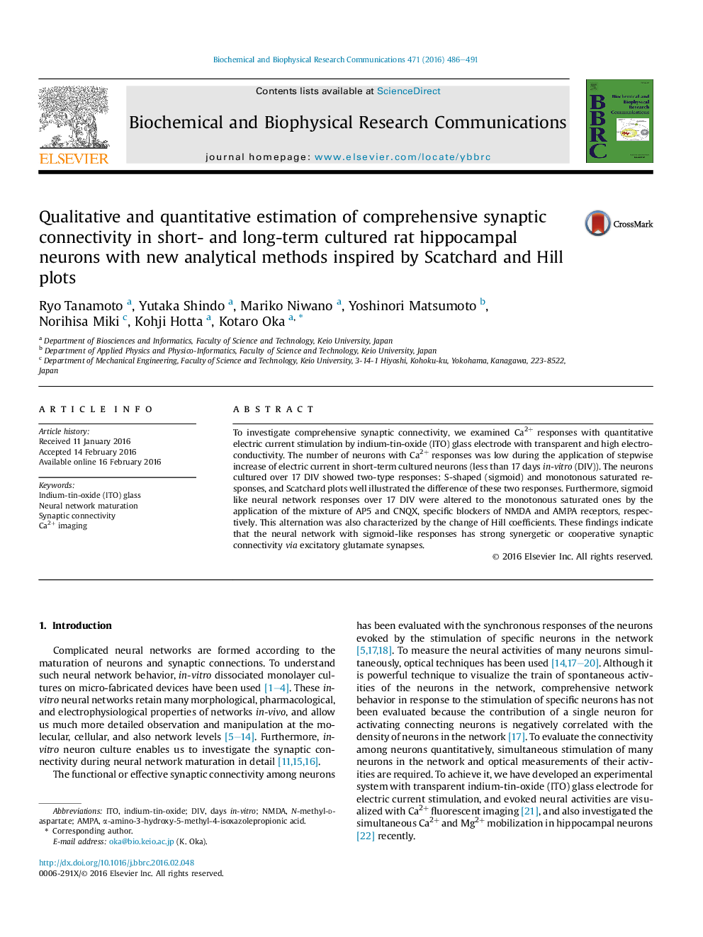 Qualitative and quantitative estimation of comprehensive synaptic connectivity in short- and long-term cultured rat hippocampal neurons with new analytical methods inspired by Scatchard and Hill plots