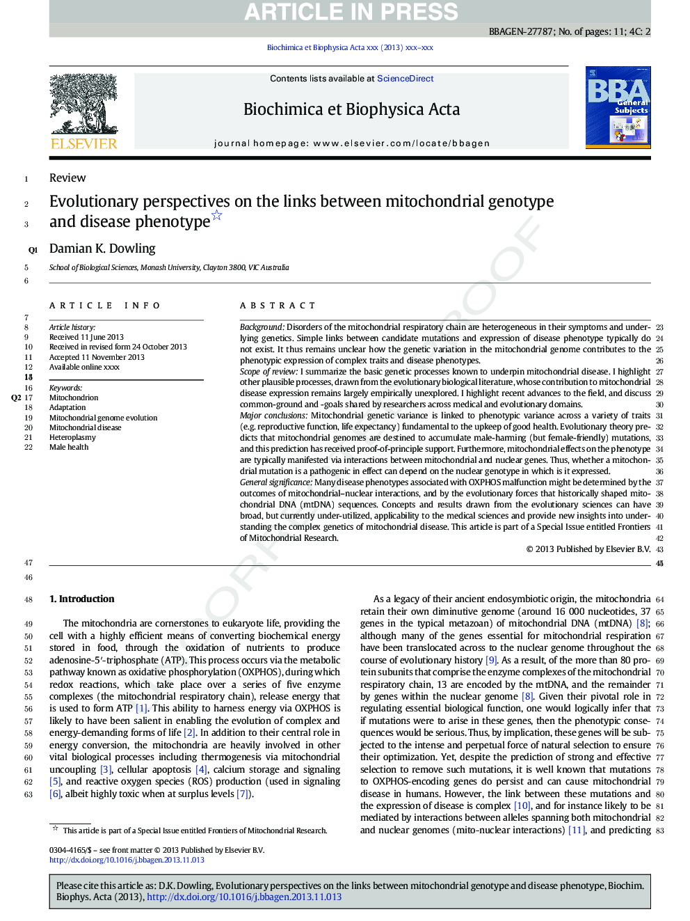 Evolutionary perspectives on the links between mitochondrial genotype and disease phenotype