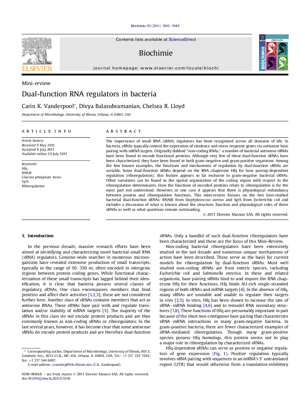 Dual-function RNA regulators in bacteria