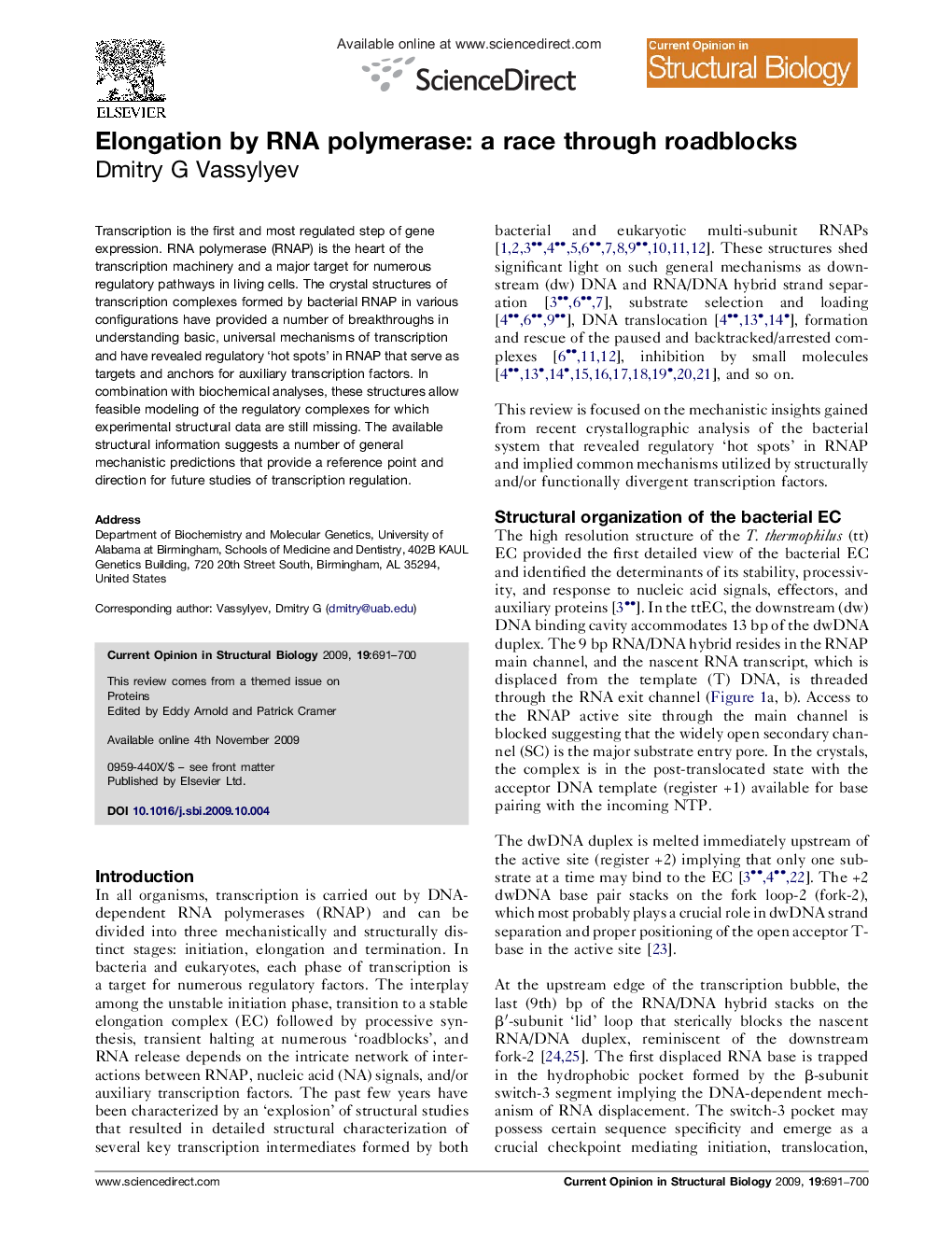 Elongation by RNA polymerase: a race through roadblocks