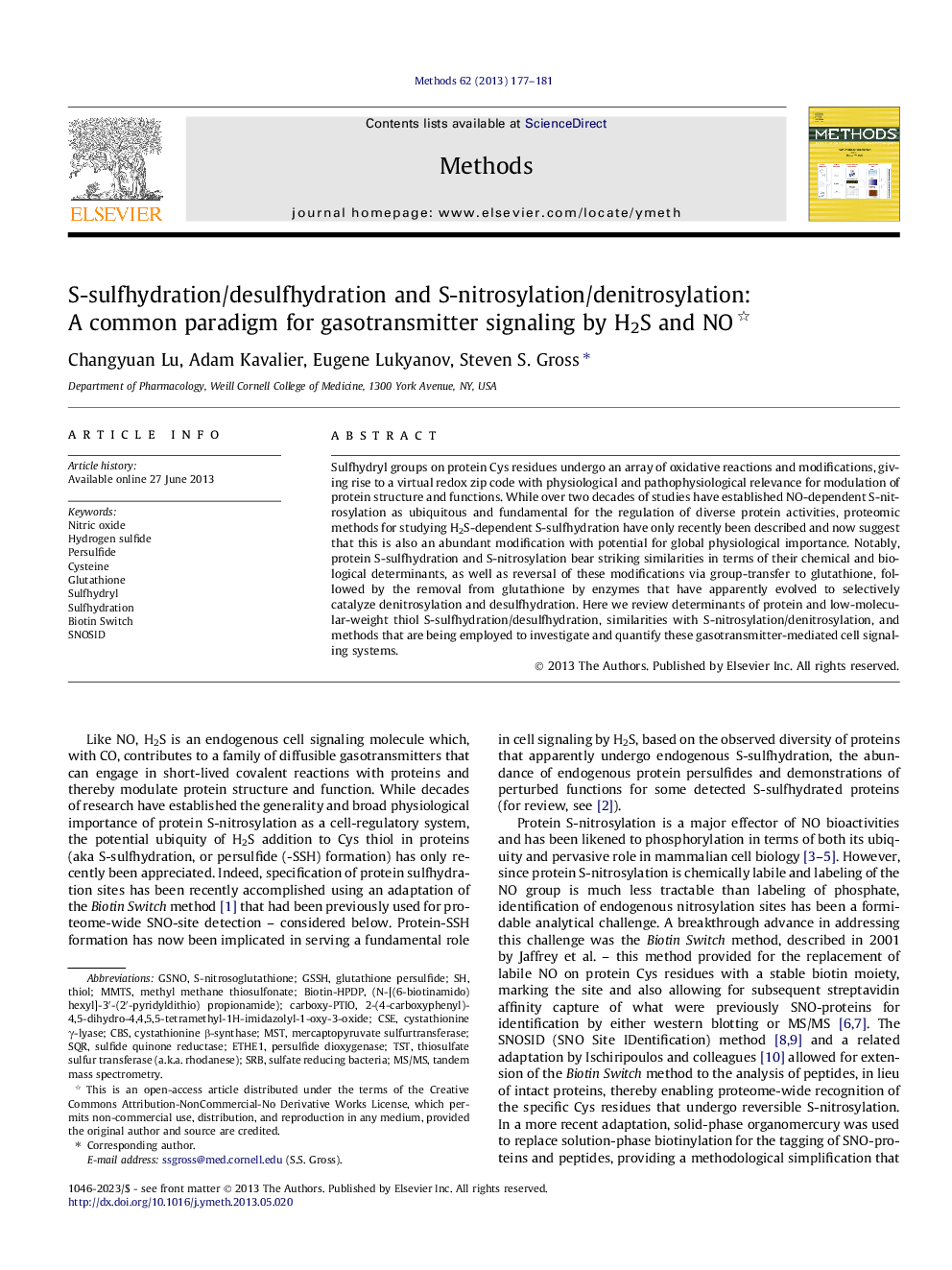 S-sulfhydration/desulfhydration and S-nitrosylation/denitrosylation: A common paradigm for gasotransmitter signaling by H2S and NO