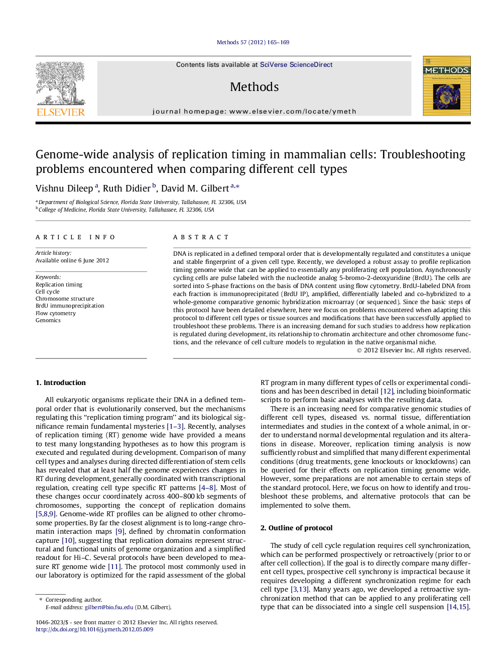 Genome-wide analysis of replication timing in mammalian cells: Troubleshooting problems encountered when comparing different cell types