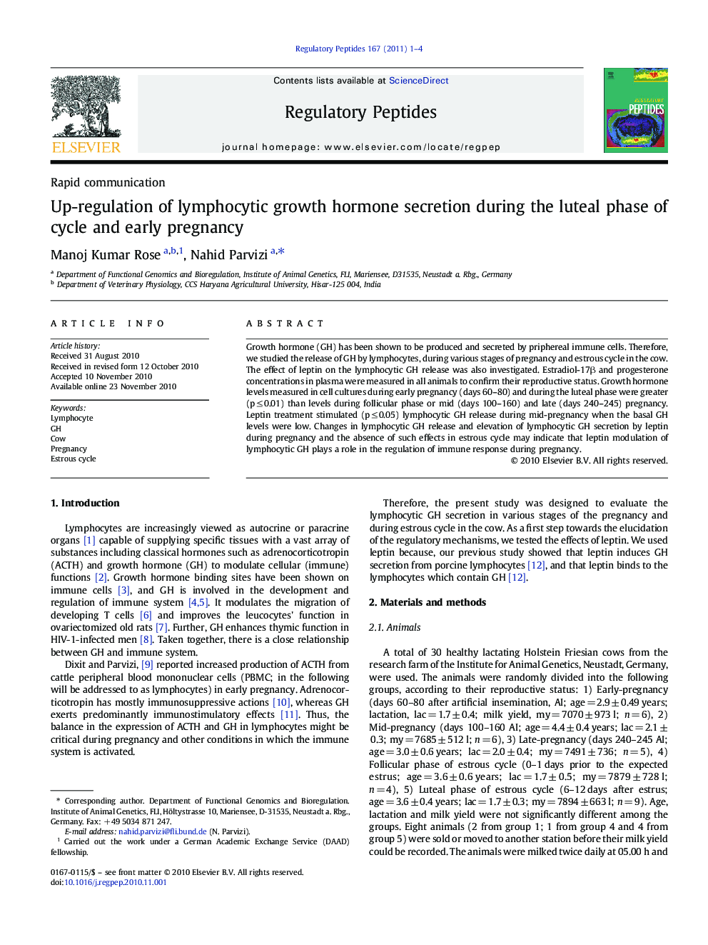 Up-regulation of lymphocytic growth hormone secretion during the luteal phase of cycle and early pregnancy