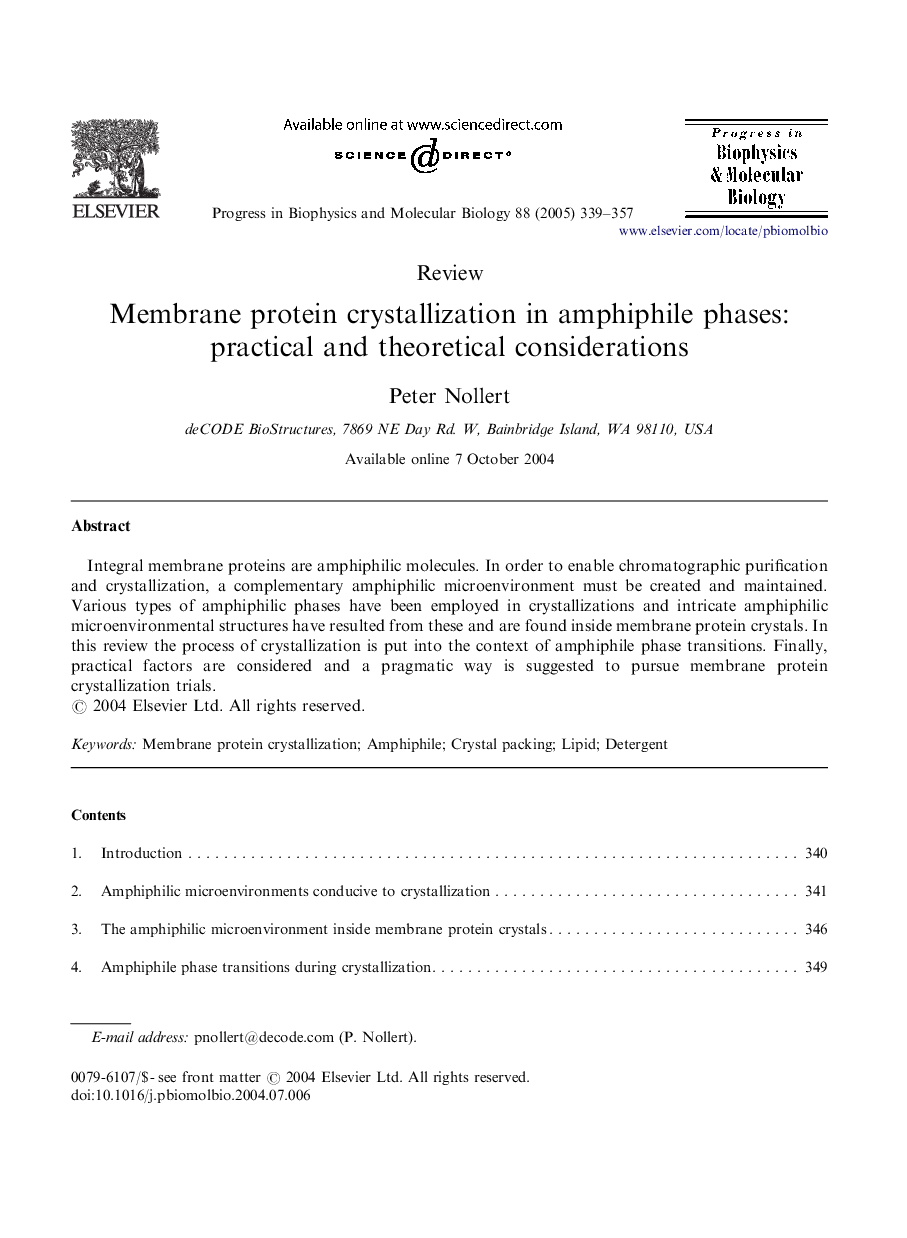 Membrane protein crystallization in amphiphile phases: practical and theoretical considerations