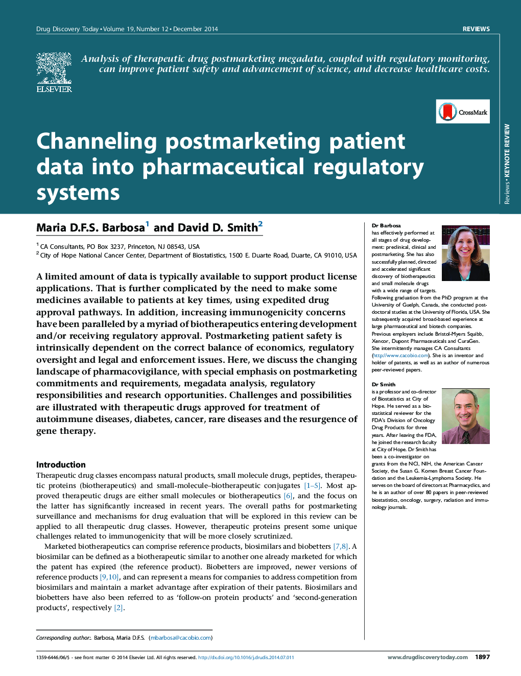 Channeling postmarketing patient data into pharmaceutical regulatory systems