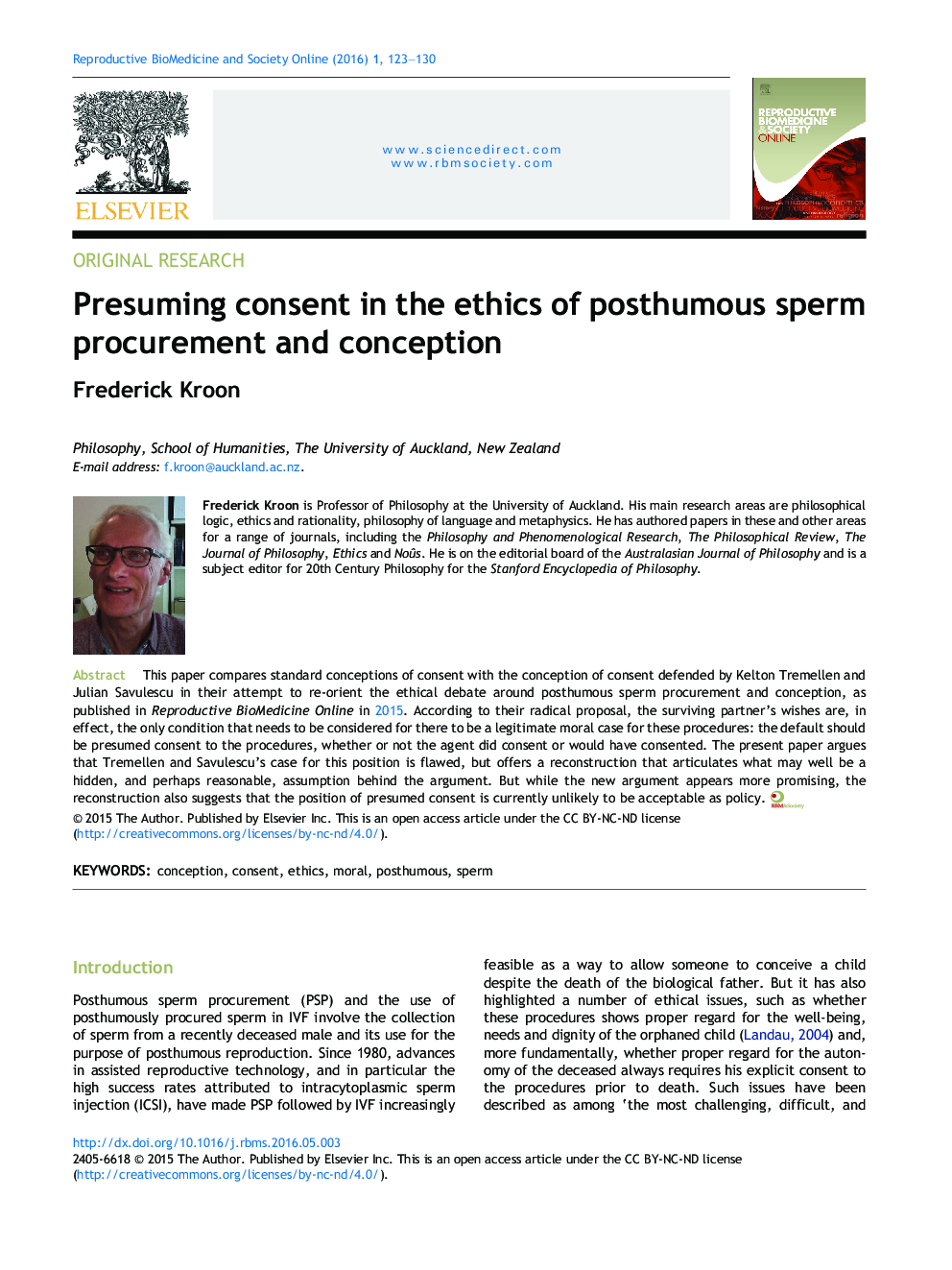 Presuming consent in the ethics of posthumous sperm procurement and conception