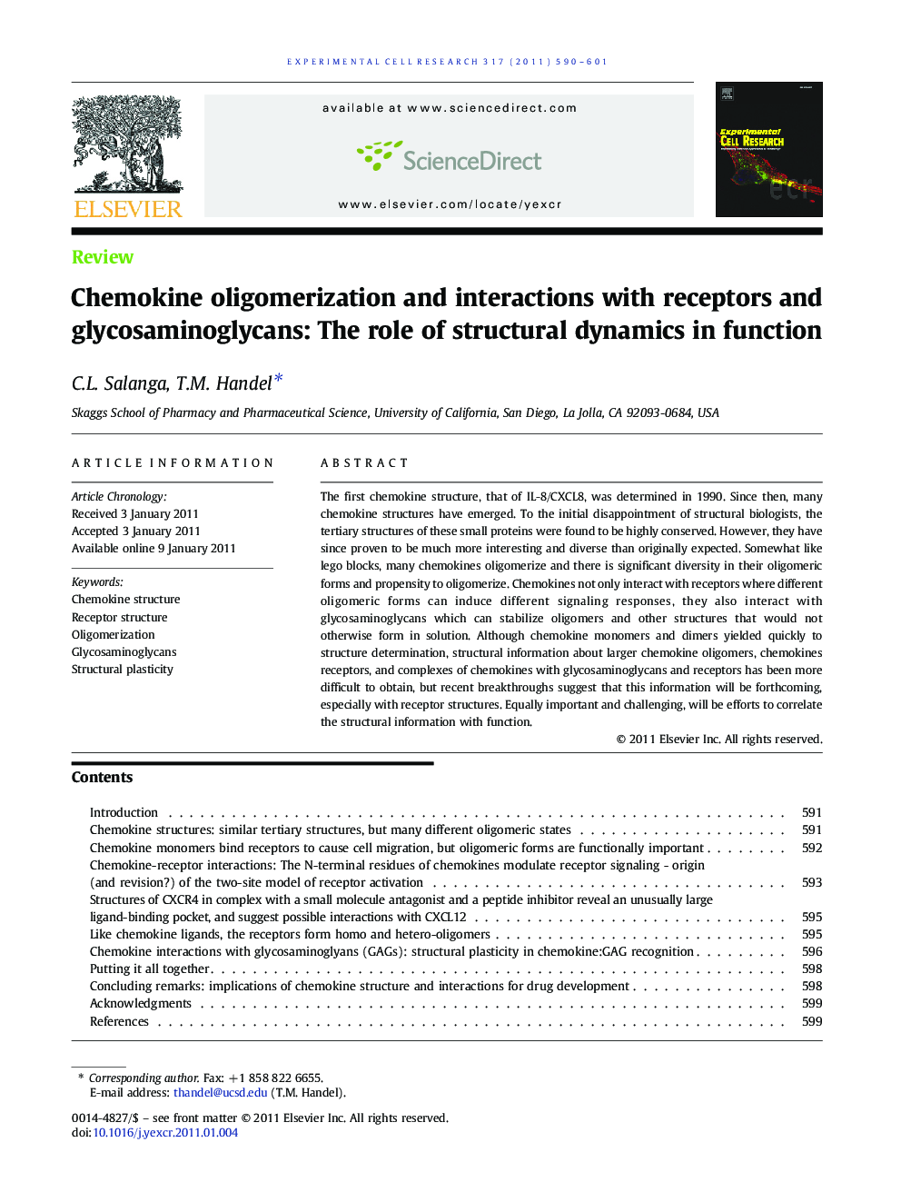 Chemokine oligomerization and interactions with receptors and glycosaminoglycans: The role of structural dynamics in function