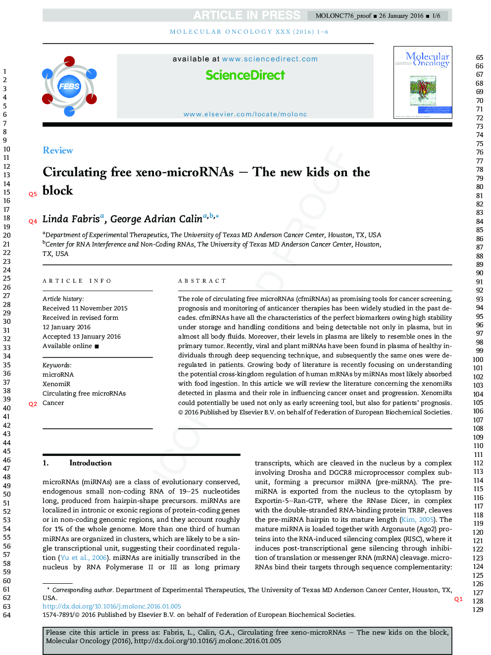 Circulating free xeno-microRNAs - The new kids on the block