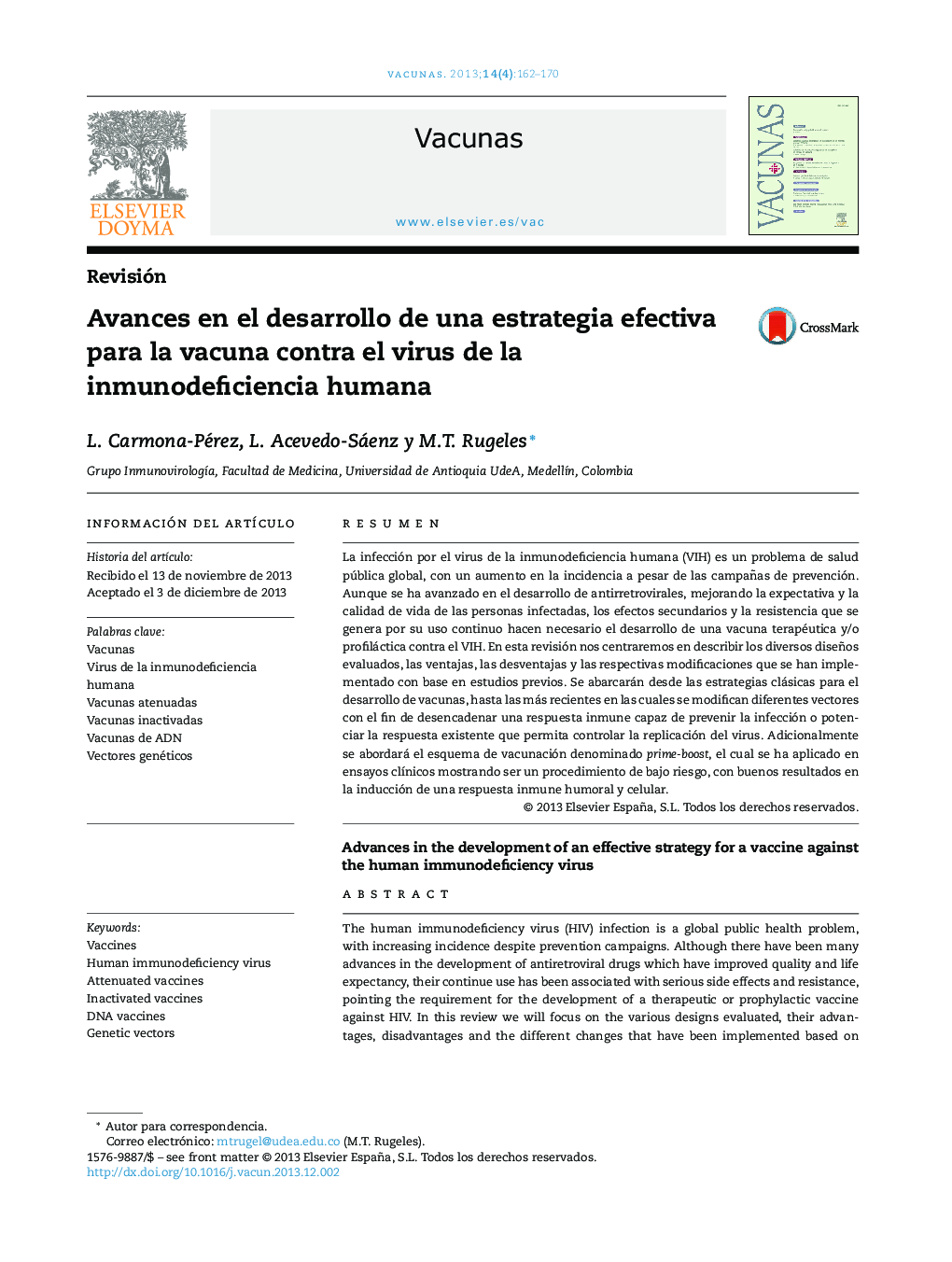 Avances en el desarrollo de una estrategia efectiva para la vacuna contra el virus de la inmunodeficiencia humana