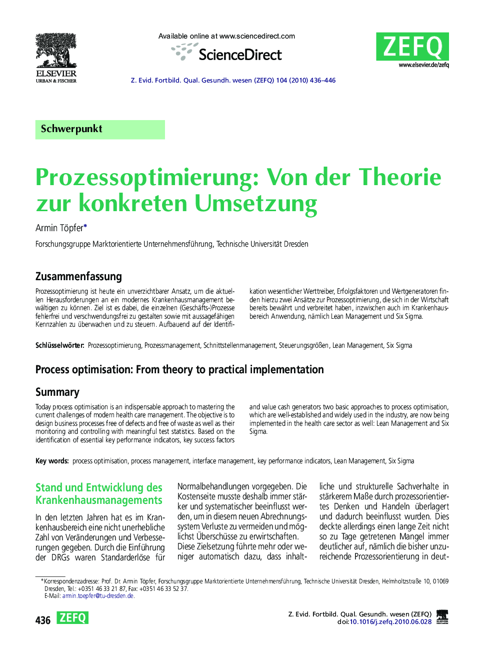 Prozessoptimierung: Von der Theorie zur konkreten Umsetzung