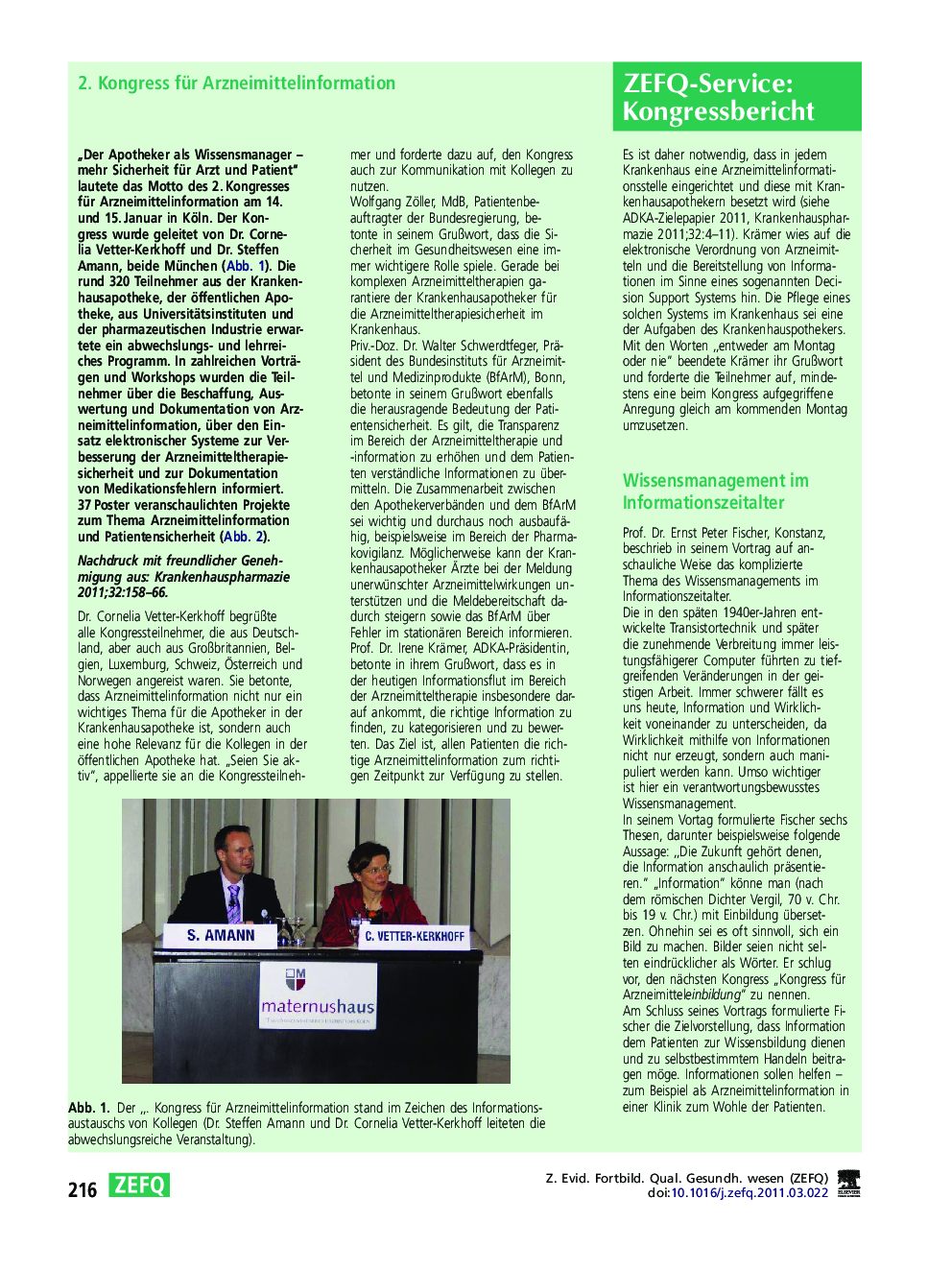 2. Kongress für Arzneimittelinformation