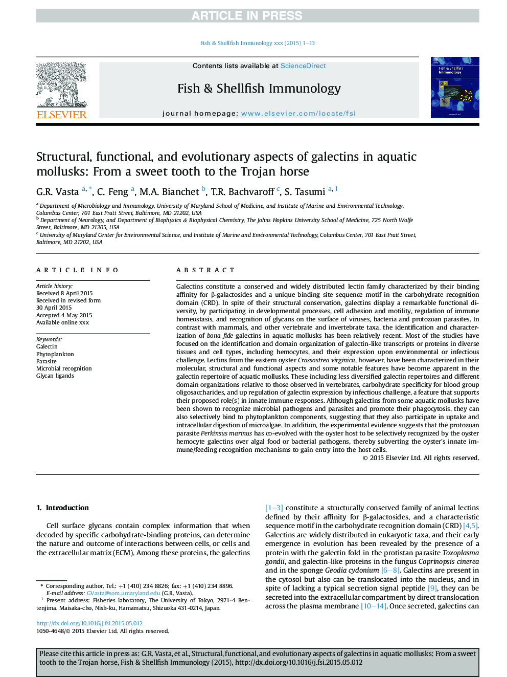 Structural, functional, and evolutionary aspects of galectins in aquatic mollusks: From a sweet tooth to the Trojan horse