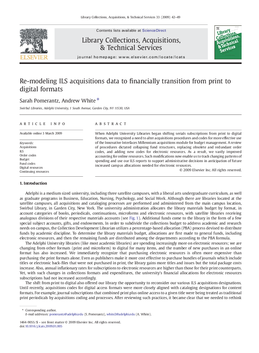 Re-modeling ILS acquisitions data to financially transition from print to digital formats