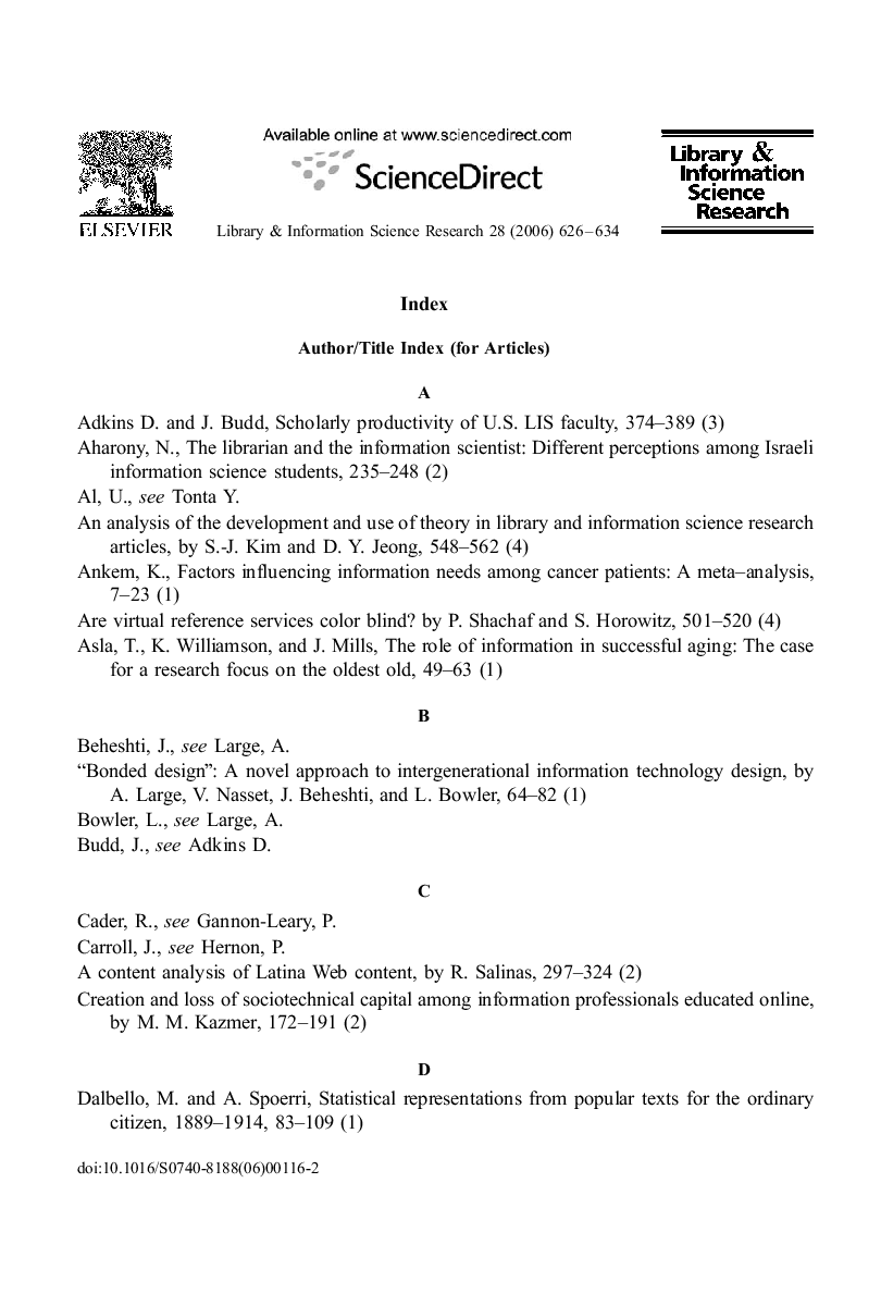 Index