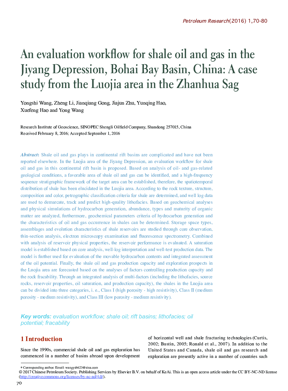 An evaluation workflow for shale oil and gas in the Jiyang Depression, Bohai Bay Basin, China: A case study from the Luojia area in the Zhanhua Sag
