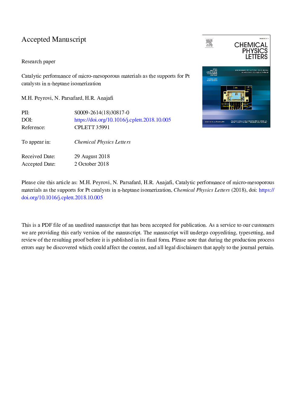 Catalytic performance of micro-mesoporous materials as the supports for Pt catalysts in n-heptane isomerization