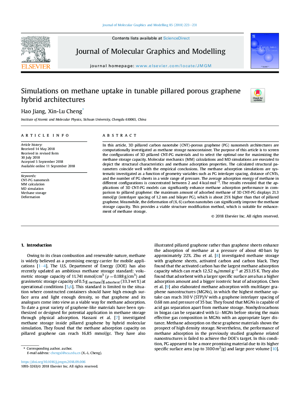 Simulations on methane uptake in tunable pillared porous graphene hybrid architectures