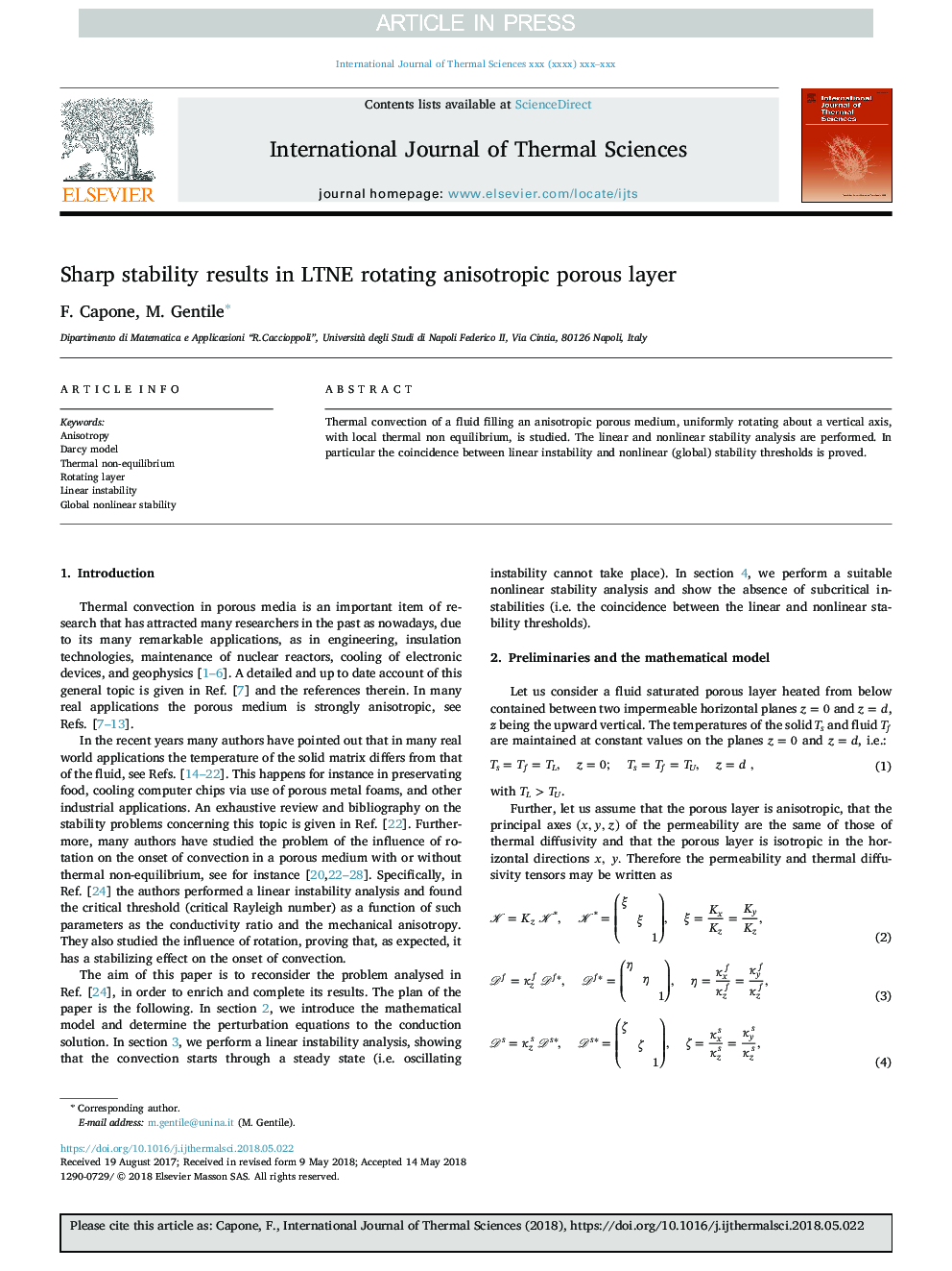 Sharp stability results in LTNE rotating anisotropic porous layer