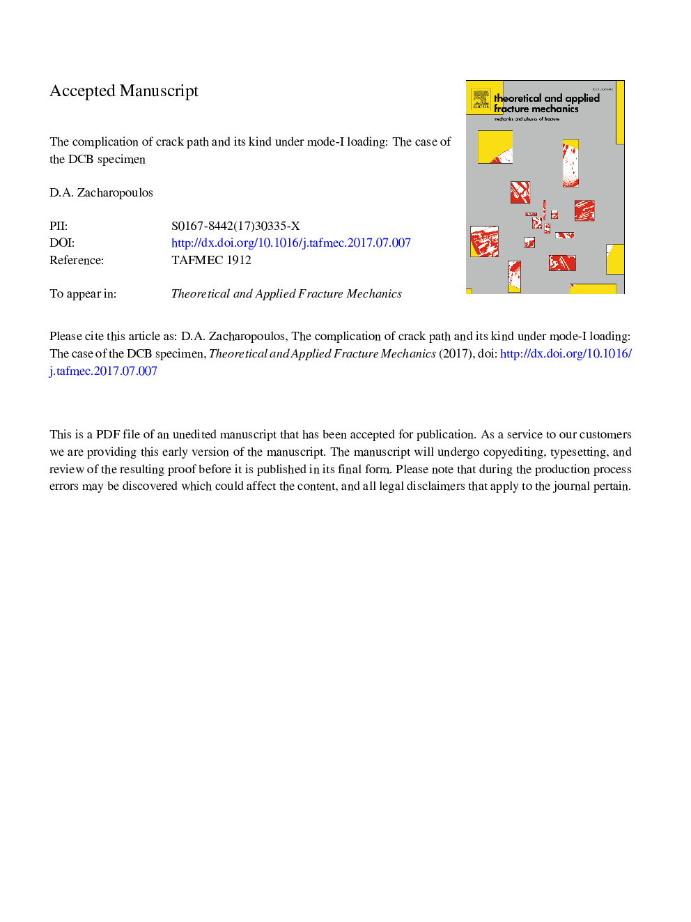 The complication of crack path and its kind under mode-I loading: The case of the DCB specimen