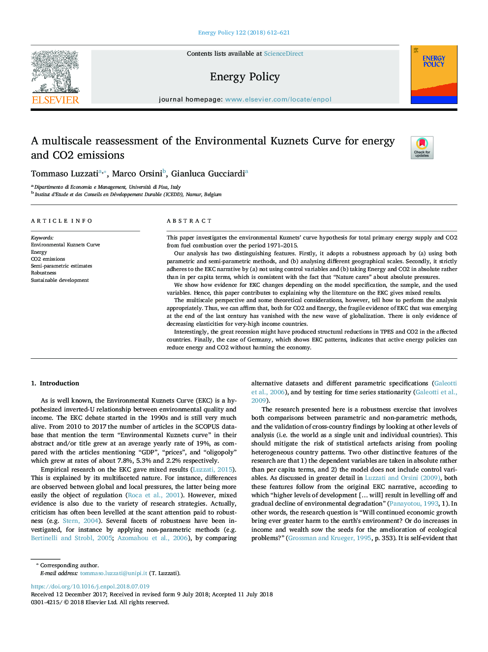 A multiscale reassessment of the Environmental Kuznets Curve for energy and CO2 emissions