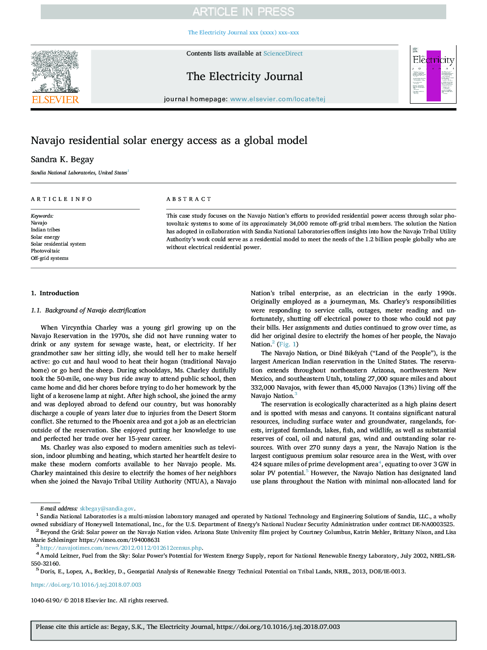دسترسی به انرژی خورشیدی ناجیو به عنوان یک مدل جهانی