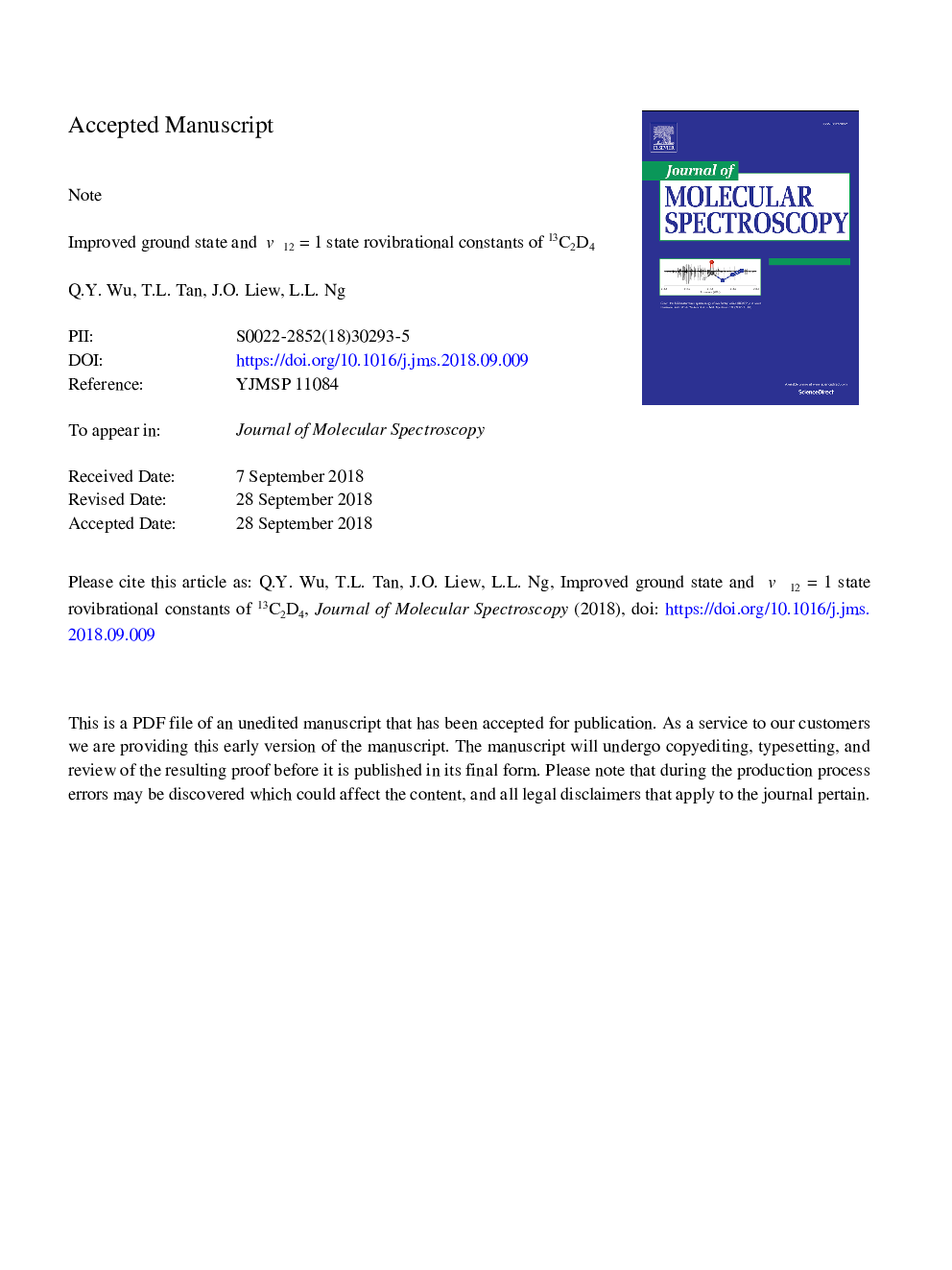 Improved ground state and v12â¯=â¯1 state rovibrational constants of 13C2D4