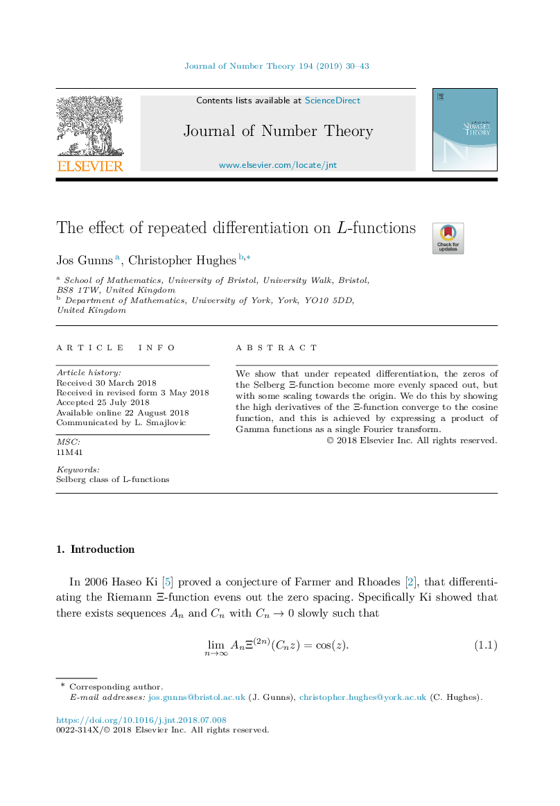 The effect of repeated differentiation on L-functions