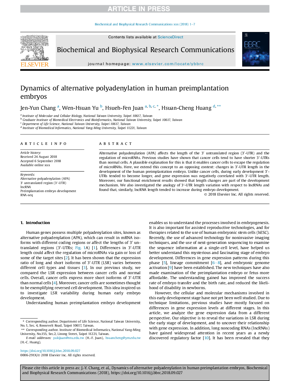 Dynamics of alternative polyadenylation in human preimplantation embryos