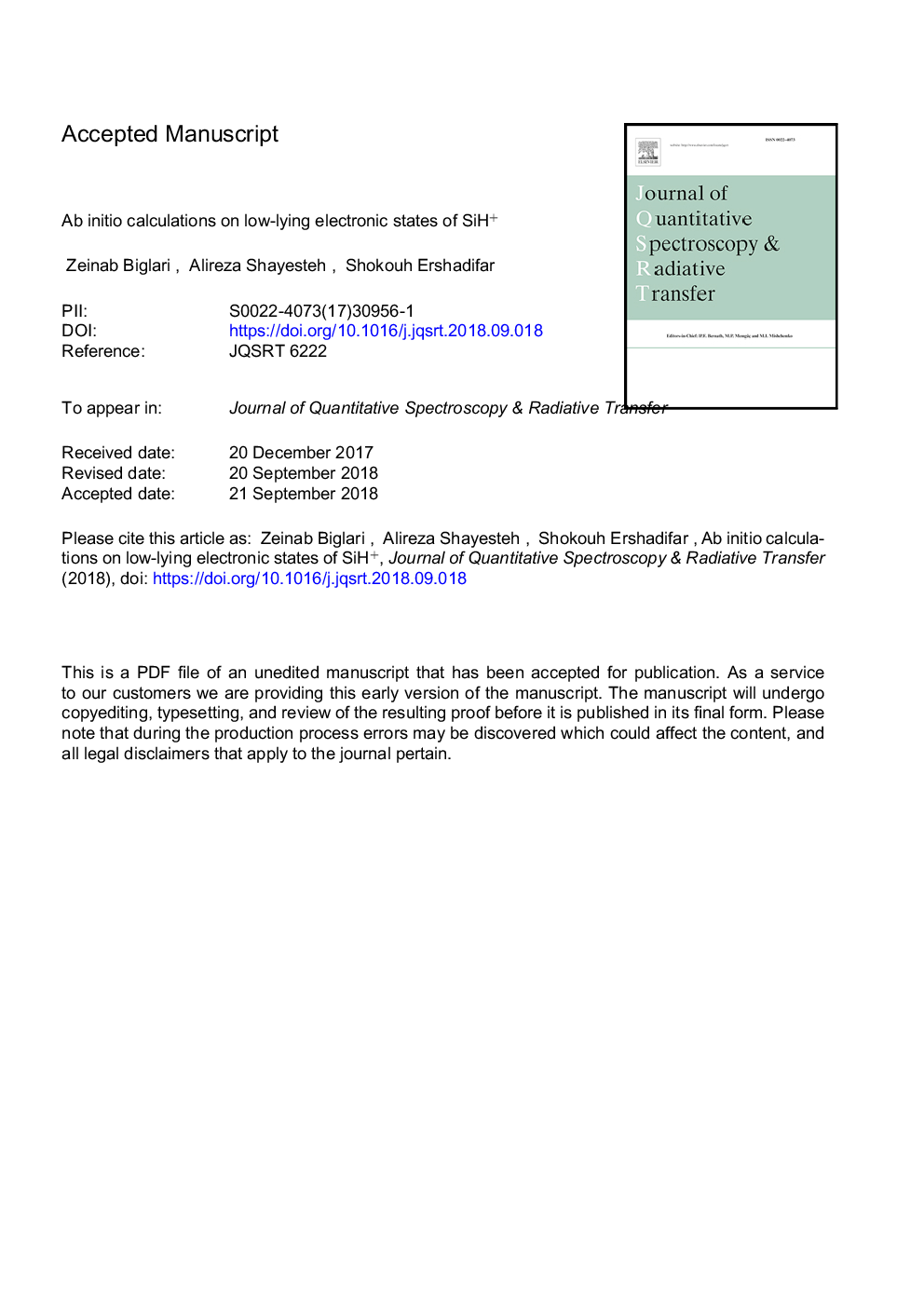 Ab initio calculations on low-lying electronic states of SiH+