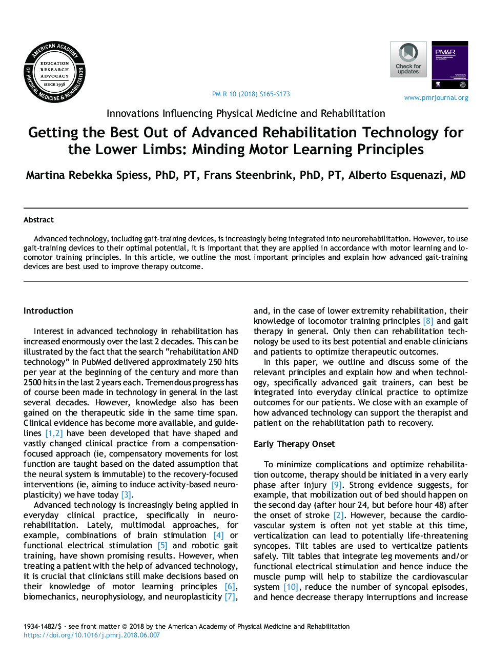 Getting the Best Out of Advanced Rehabilitation Technology for the Lower Limbs: Minding Motor Learning Principles