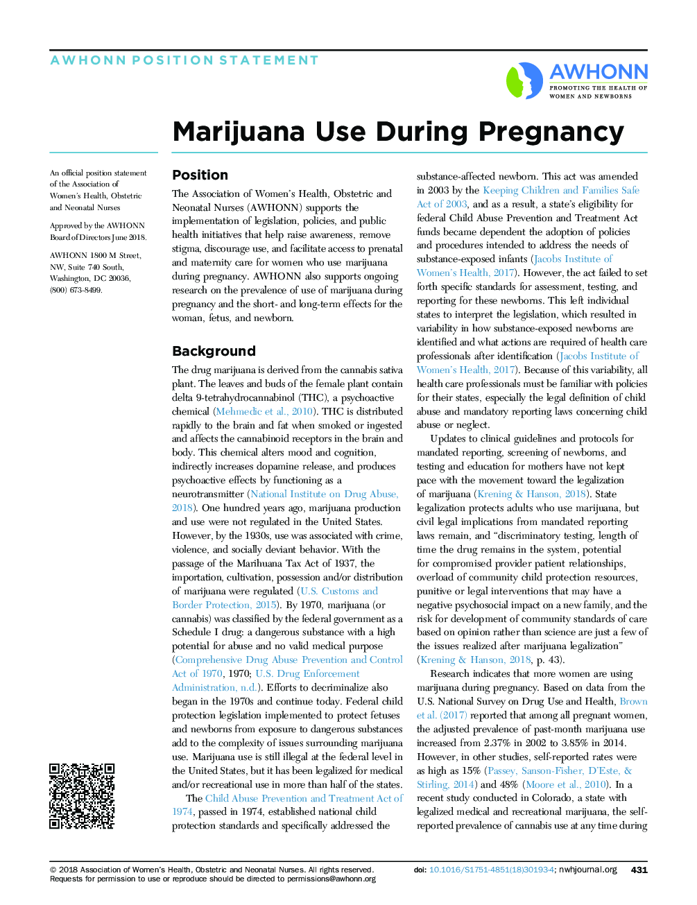 مصرف ماریجوانا حین بارداری