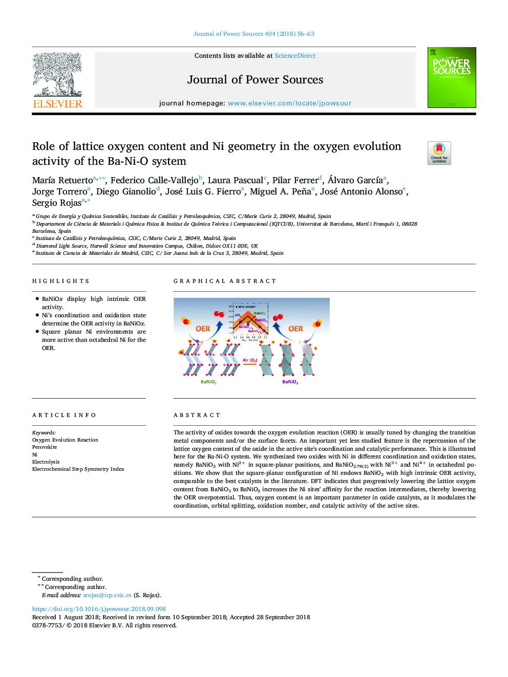 Role of lattice oxygen content and Ni geometry in the oxygen evolution activity of the Ba-Ni-O system