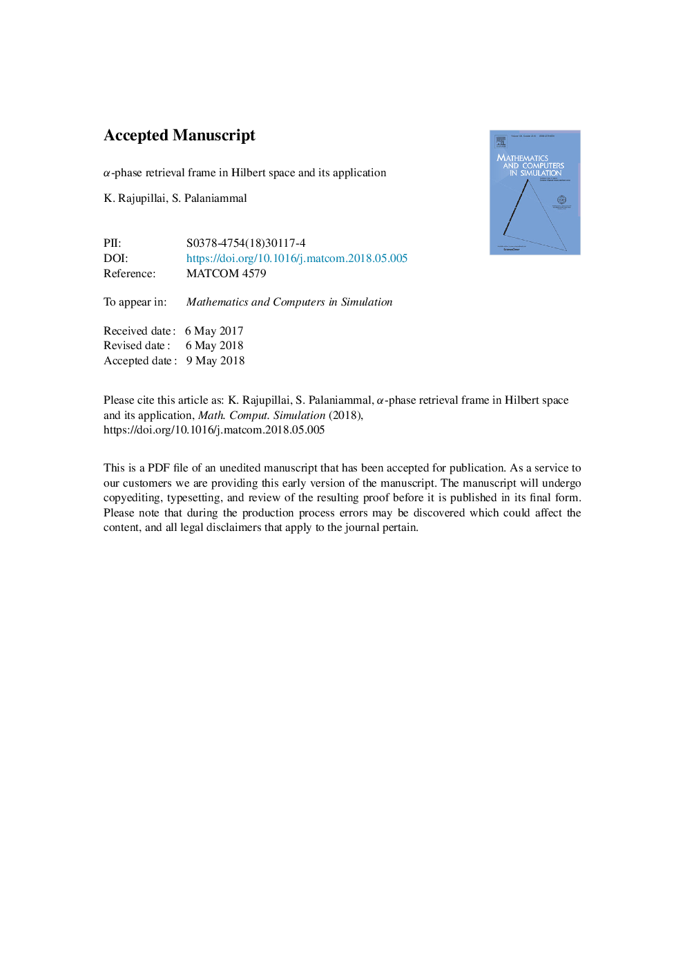 Î±-Phase retrieval frame in Hilbert space and its application