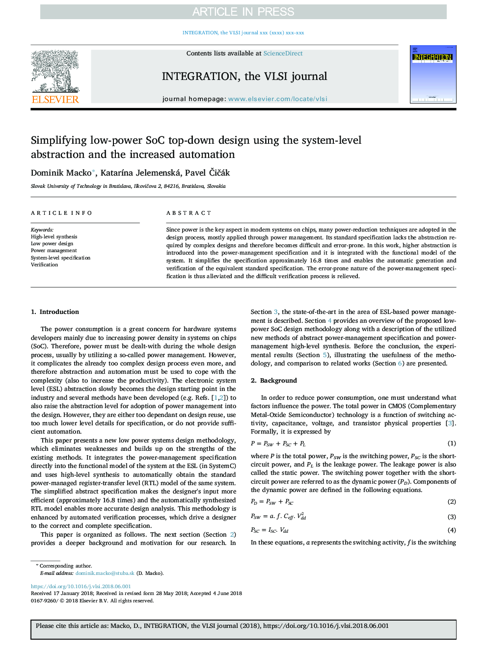 Simplifying low-power SoC top-down design using the system-level abstraction and the increased automation